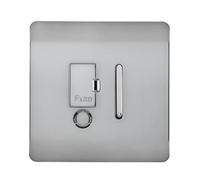 Trendi Artistic Modern Glossy Tactile Fused Spur Switch Stainless Steel