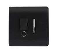 Trendi Artistic Modern 13 Amp Fused Spur Switch Matt Black