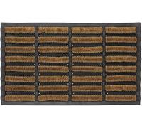 Trendi® Tuff Scrape Door Mat Rubber Coir Wire Brush Mat - Durable and Effective Dirt Trapping - Natural Coco Coir Material - Indoor and Outdoor Use (40 x 60)