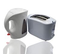 Trendi® White Kettle & Toaster Set / 1.7L Capacity Kettle & 2 Slice Toaster/Spout Filter Kettle/Toaster with Variable Browning/Convenient Kitchen Essentials Set