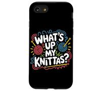 Trending Knitting Pun What's Up My Knittas Case for iPhone SE (2020) / 7/8