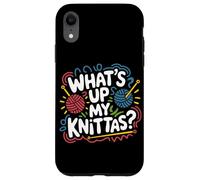 Trending Knitting Pun What's Up My Knittas Case for iPhone XR