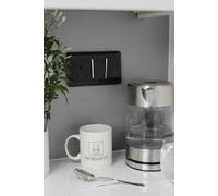Trendiswitch Black 13 Amp Cooker Switch & Socket With Neon