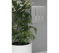 Trendi 3 Gang 2 way 240V Screwless Raised Front Plate Plastic Artistic Modern Glossy 10 Amp Chrome Rocker Triple Electrical Wall Light Switch Light Grey- ART-SS6LG