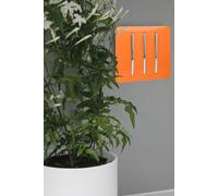 Trendi 3 Gang 2 way 240V Screwless Raised Front Plate Plastic Artistic Modern Glossy 10 Amp Chrome Rocker Triple Electrical Wall Light Switch Sunset Orange - ART-SS6OR