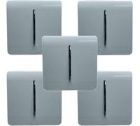 Trendiswitch Trendi Modern 1 Gang 1 Or 2 Way Screwless Rocker Light Switch In Cool Grey (Pack Of 5)
