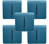 Trendiswitch Trendi Modern 1 Gang 1 Or 2 Way Screwless Rocker Light Switch In Ocean Blue (Pack Of 5)