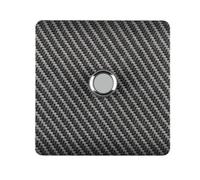 Trendiswitch Trendi Switch 1 Gang 1 Or 2 Way 150W Rotary Led Dimmer Light Switch In Carbon Fibre