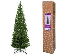 TrendMaker Green Artificial Pine Christmas Tree - Bushy, Realistic Unlit Xmas Tree with Foldable Metal Stand, Available in 3ft to 7ft Sizes - Perfect for Creating Holiday Cheer in Homes & Offices