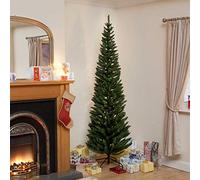 TrendMakers 5ft Green Pencil Slim ChristmasTree - 420 Tips - Metal Stand