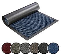 TrendMakers Barrier Mat Medium Midnight Blue/Black Door Mat Rubber Backed Medium Runner Barrier Mats Rug PVC Edged Heavy Duty Kitchen Mat(70 X 240 Cm)