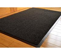 TrendMakers Barrier Mats Door Mat | Dirt Stopper Mats Doormat Floor Mat Rubber Kitchen Mats | Rugs Dirt Trappers Pets Mat | Indoor/Outdoor Mats | Anthracite/Black - 40 x 60cm | POLYPROPYLENE PILE