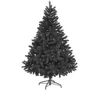 TrendMakers Christmas Tree - Artificial Christmas Trees with Lush Pine Tips | Bushy & Slim Xmas Tree - Sturdy Metal Stand & Free Storage Bag - Available In (3ft, 4ft, 5ft, 6ft, 7ft)