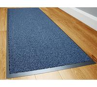 TrendMakers Dirt Stopper Carpet Runner 40cm x 60cm Midnight Blue/Black Rugs Barrier Mat Doormat Non-Slip Rubber Back For Home Hallway Office Kitchen Door Mats || POLYPROPYLENE PILE