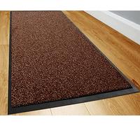 TrendMakers Dirt Stopper Carpet Runner 50cm x 80cm BROWN MIX Rugs Barrier Mat Doormat Non-Slip Rubber Back For Home Hallway Office Kitchen Entrance Door Mats || POLYESTER PILE