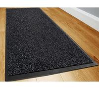 TrendMakers Dirt Stopper Carpet Runner 60cm x 90cm ANTHRACITE MIX Rugs Barrier Mat Doormat Non-Slip Rubber Back For Home Hallway Office Kitchen Entrance Door Mats || POLYESTER PILE