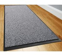 TrendMakers Dirt Stopper Carpet Runner 90cm x 150cm GREY MIX Rugs Barrier Mat Doormat Non-Slip Rubber Back For Home Hallway Office Kitchen Entrance Door Mats || POLYESTER PILE
