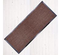 TrendMakers Dirt Stopper Door Mat Carpet Runner 40cm x 60cm Brown/Black.With Non-Slip Back Rubber Doormat Kitchen Home Office Multipurpose Mats