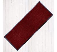 TrendMakers Dirt Stopper Door Mat Carpet Runner 60cm x 80cm WINE RED/Black.With Non-Slip Back Rubber Doormat Kitchen Home Office Multipurpose Mats