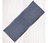 TrendMakers Dirt Stopper Door Mat Carpet Runner 70cm x 240cm MIDNIGHT BLUE/Black.With Non-Slip Back Rubber Doormat Kitchen Home Office Floor Mats