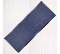 TrendMakers Door Mat Carpet Runner 60cm x 120cm MIDNIGHT BLUE/Black Heavy Duty Dirt Stopper Anti Slip Rubber Welcome Hallway Low Profile Floor Mat Front Doormat Indoor Outdoor Rugs