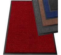 TrendMakers Heavy Duty Dirt Trapper Door Mats | Barrier Mats Non-Slip Dirt Catcher | Home, Office, Kitchen, Carpets - 15 Sizes - Red/Black Speckled - 60 x 80cm