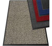 TrendMakers Heavy Duty Dirt Trapper Door Mats | Barrier Mats Non-Slip Dirt Catcher | Home, Office, Kitchen, Carpets - 15 Sizes - Light Beige/Black Speckled - 50 x 80cm