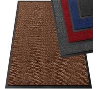 TrendMakers Heavy Duty Dirt Trapper Door Mats | Barrier Mats Non-Slip Dirt Catcher | Home, Office, Kitchen, Carpets - 15 Sizes - Brown/Black Speckled - 90 x 200cm