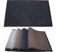 TrendMakers Indoor/Outdoor Dirt Trapper Mats Barrier Mats Rugs | Dirt Stopper Super Absorbent Doormat Carpets PVC Backing | ANTHRACITE - 90cm x 150cm | POLYESTER PILE