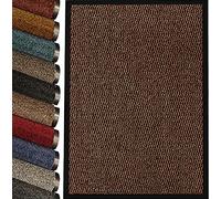 TrendMakers Machine Washable Brown/Black Heavy Quality Door Mat Bath Mat Kitchen Office Home Indoor Outdoor Barrier Mat. Available in 20 Sizes (60cm x 80cm) || POLYPROPYLENE PILE