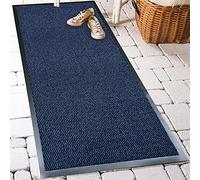 TrendMakers Machine Washable Door Mat Midnight Blue/Black Heavy Quality Non Slip Hard Wearing PVC Back Barrier Mat. Available in 8 sizes (60cm x 120cm)