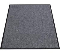 TrendMakers Machine Washable GREY/BLACK Heavy Quality Non Slip Hard Wearing Barrier Mat/Dirt Trappers. Home Kitchen & Office (50cm x 80cm)