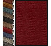 TrendMakers Machine Washable Wine Red/Black Heavy Quality Door Mat Bath Mat Kitchen Office Home Indoor Outdoor Barrier Mat. Available in 20 Sizes (60cm x 120cm) || POLYPROPYLENE PILE