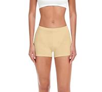 TRENDMALLS Women's High Coverage Super Combed Cotton Elastane Stretch Mid Waist Boy Shorts with Concealed Waistband and StayFresh Treatment For girl women Beige