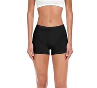 TRENDMALLS Women's High Coverage Super Combed Cotton Elastane Stretch Mid Waist Boy Shorts with Concealed Waistband and StayFresh Treatment For girl women Black