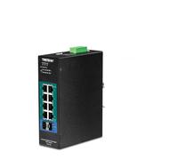 TRENDnet 10-Port Industrial Gigabit L2 Managed PoE+ DIN-Rail Switch, TI-PG102i ,