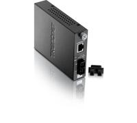 TRENDnet 100Base-TX to 100Base-FX Multi Mode SC Fiber Media Converter (1.2 Miles), Fiber to Ethernet Converter, RJ-45 Port, Fiber Port, Wall Mountable, TFC-110MSC 2 KM