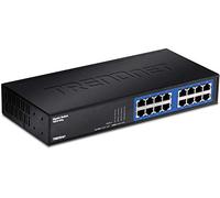 TRENDnet 16-Port Unmanaged Gigabit GREENnet Desktop Metal Switch, Ethernet Splitter, Fanless,16 x RJ-45 Ports, 32 Gbps Forwarding Capacity, TEG-S16DG