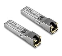 TRENDnet 2-Pack 1000BASE-T RJ45 Copper SFP Modules,TEG-MGBRJ/2, NDAA + TAA Compliant, Transmission Distance up to 100m (328 ft.), Hot Pluggable, IEEE 802.3ab, Supports Data Rates Up to 1.25Gbps