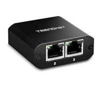 TRENDnet 2-Port Gigabit Splitter with USB Type C Power, TEG-102S, Splits One Network Connection Into Two, Ethernet Splitter, USB Type C Power Cable Included, NDAA & TAA Compliant