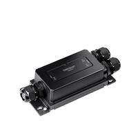TRENDnet 2-Port Industrial Outdoor Gigabit PoE++ Extender, Hardened IP67 Extreme Temperatur Housing, Extends PoE++ Connection up to 200m (656 ft.) for up to 2 Devices, Black, TI-BE200