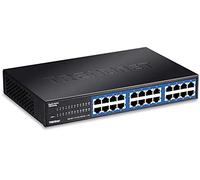 TRENDnet 24-Port Unmanaged Gigabit GREENnet Desktop Metal Switch, Ethernet Splitter, Fanless, 48 Gbps Switching Fabric, TEG-S24DG