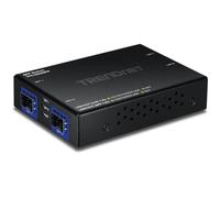 TRENDnet 4-Port Gigabit Switch with SFP Ports, TFC-G22SFP, 2 x 1Gbps RJ45 Ports, 2 x 1Gbps SFP Ports, 8Gbps Switching Capacity, NDAA & TAA Compliant
