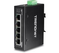 TRENDnet 5-Port Hardened Industrial Gigabit DIN-Rail Switch, TI-G50, 10 Gbps Swi