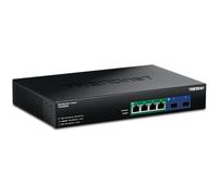 TRENDnet 6-Port 2.5G GaN Power PoE++ Switch with 10G SFP+ Ports (240W), TPE-BG5062, 4 x 2.5G PoE++ Ports, 2 x 10G SFP+ Ports, 240W, 60Gbps, NDAA TAA Compliant for Government use, Lifetime Protection