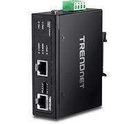 TrendNET 60 Watt Gigabit PoE+ Injector Hardened Industrial, TI-IG60 (Hardened Industrial), black