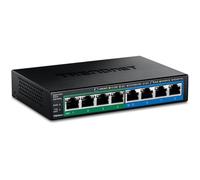 TRENDnet 8-Port Gigabit GREENnet PoE+ Switch, TPE-TG44G, 4 x Gigabit PoE/PoE+ Up to 30 W/Port, 4 x Gigabit, 61 W Power Budget, 16 Gbps Switch Capacity, Ethernet Unmanaged Switch