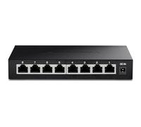 TRENDnet 8-Port Unmanaged 2.5G Gaming Switch, 8 x 2.5GBASE-T Ports, 40Gbps Switching Capacity, Backwards Compatible with 1000Mbps Devices, Fanless, Wall Mountable, Lifetime Protection, Black, TEG-S380