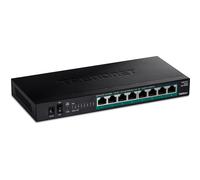 TRENDnet 8-Port Unmanaged 2.5G PoE+ Switch, Fanless, Compact Desktop Design, Met