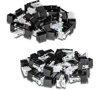 TRENDnet Cat6 RJ45 Keystone Jack 50-Pack Bundle, Compatible with Cat5,Cat5e,Cat6 Cabling, Use with The TC-KP24 Or TC-KP48 Blank Keystone Patch Panels (Sold Separately), Black, TC-K50C6BK